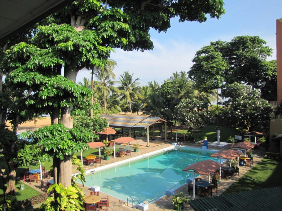 Blick von unserem Zimmer  Hotel Camelot Beach