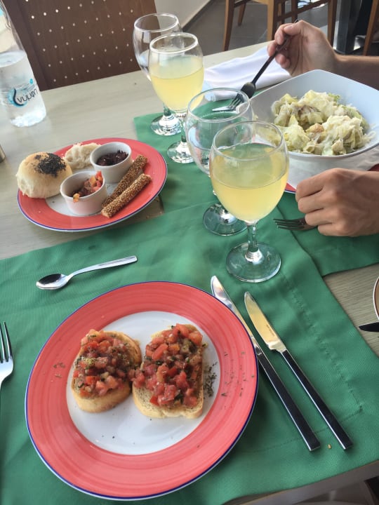 Vorspeise italienisches A'la Carte Restaurant Atlantica Mikri Poli Kos