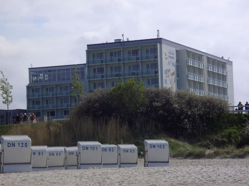 Blick vom Strand auf das Hotel Morada Resort Kühlungsborn