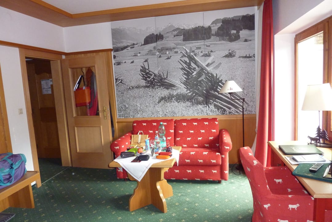 Zimmer Nr. 2 Wohn/Schlafraum Hotel Tanneck