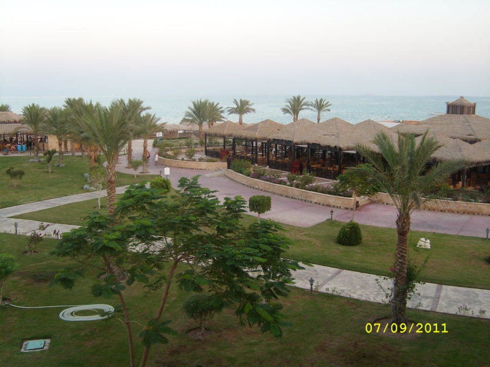 Blick von unserem Zimmer zum Strand Sentido Caribbean World Soma Bay