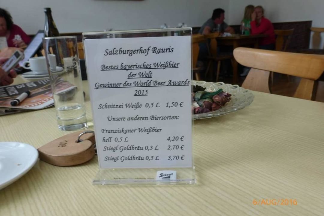 Preisliste Salzburgerhof Rauris