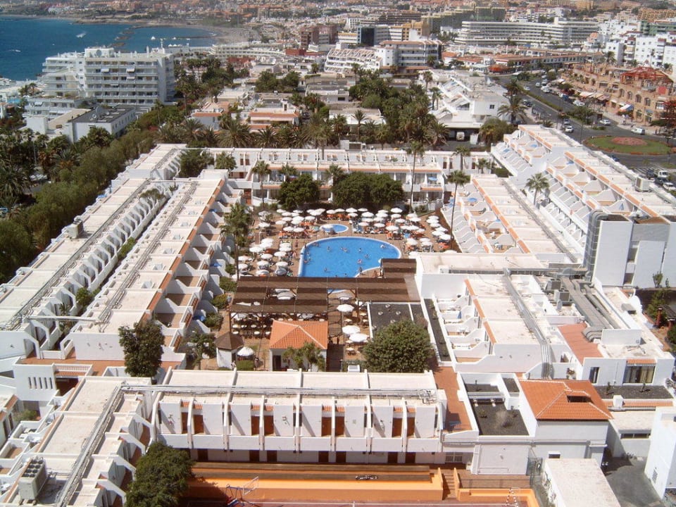 Blick vom Dach des Nachbarhotels allsun Hotel Los Hibiscos