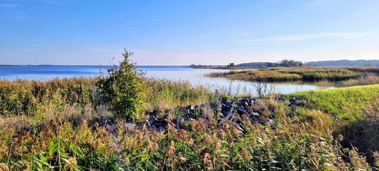 Ausblick Hausboote und Fewo Vieregge