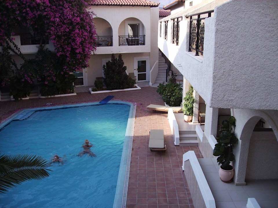 Blick vom Balkon Hotel Little Inn