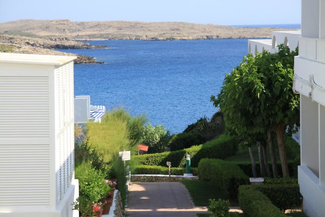 Blick von oberhalb Beach Club Hotel-Apartments