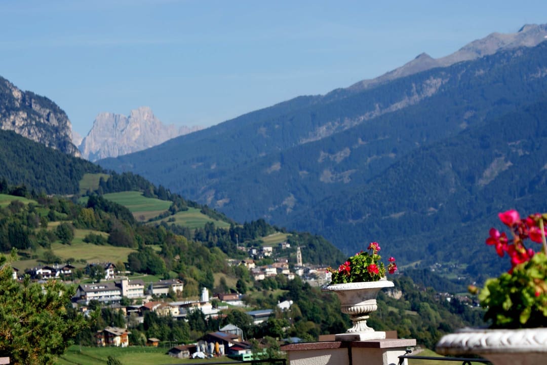 Herrlicher Bick von der Terrasse Hotel Lagorai