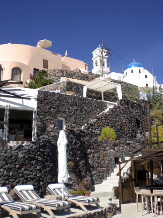 Treppe zum Frühstücksraum Honeymoon Petra Villas