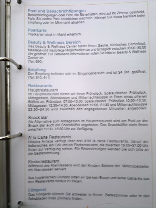 Zimmererläuterungen TUI BLUE Xanthe