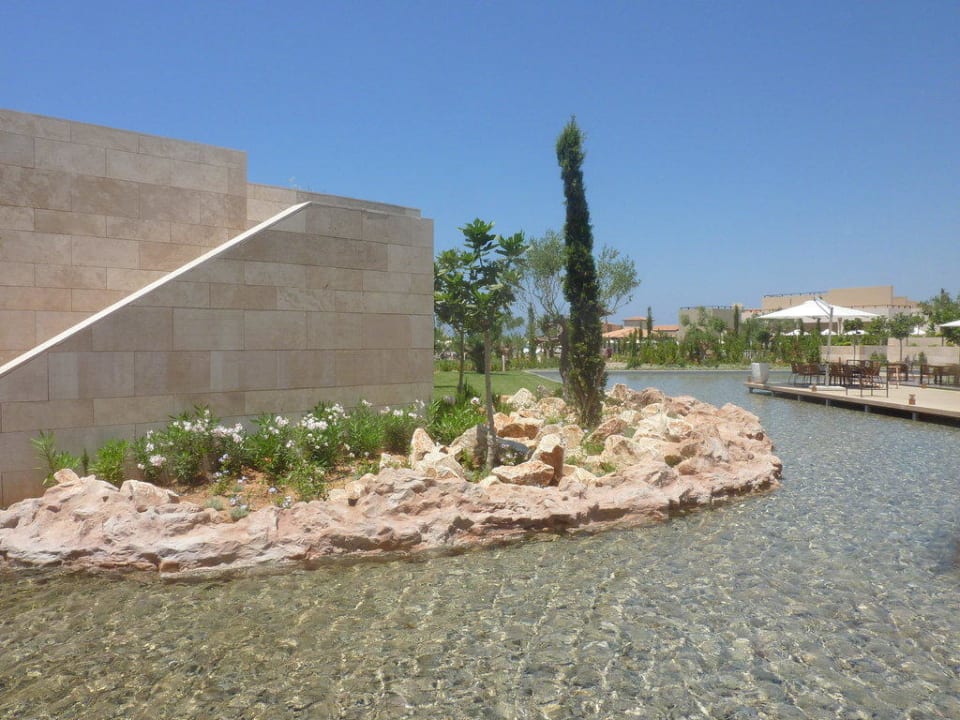 Blick vom Hauptrestautant The Romanos, a Luxury Collection Resort, Costa Navarino