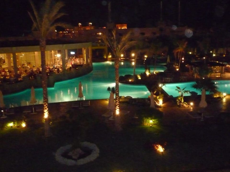 Pool in the night Prima Life Makadi Resort