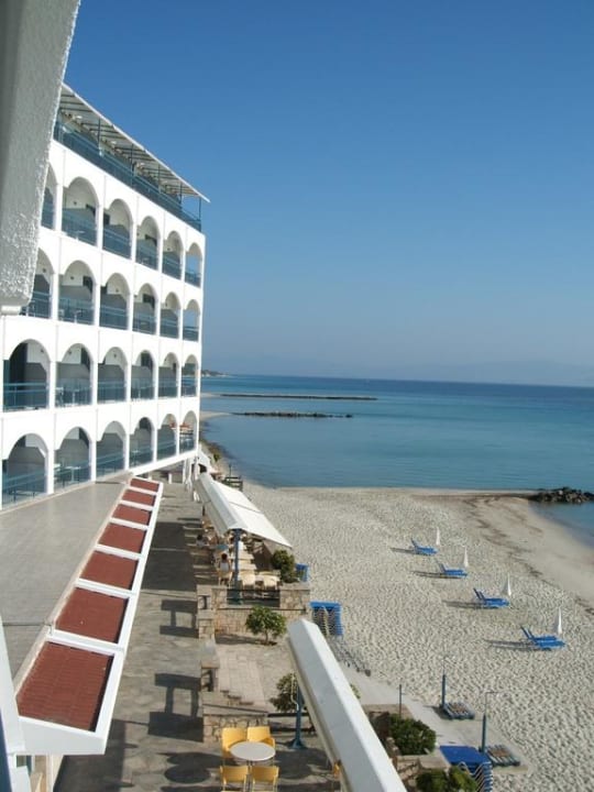 Blick vom Balkon Ammon Zeus Luxury Beach Hotel