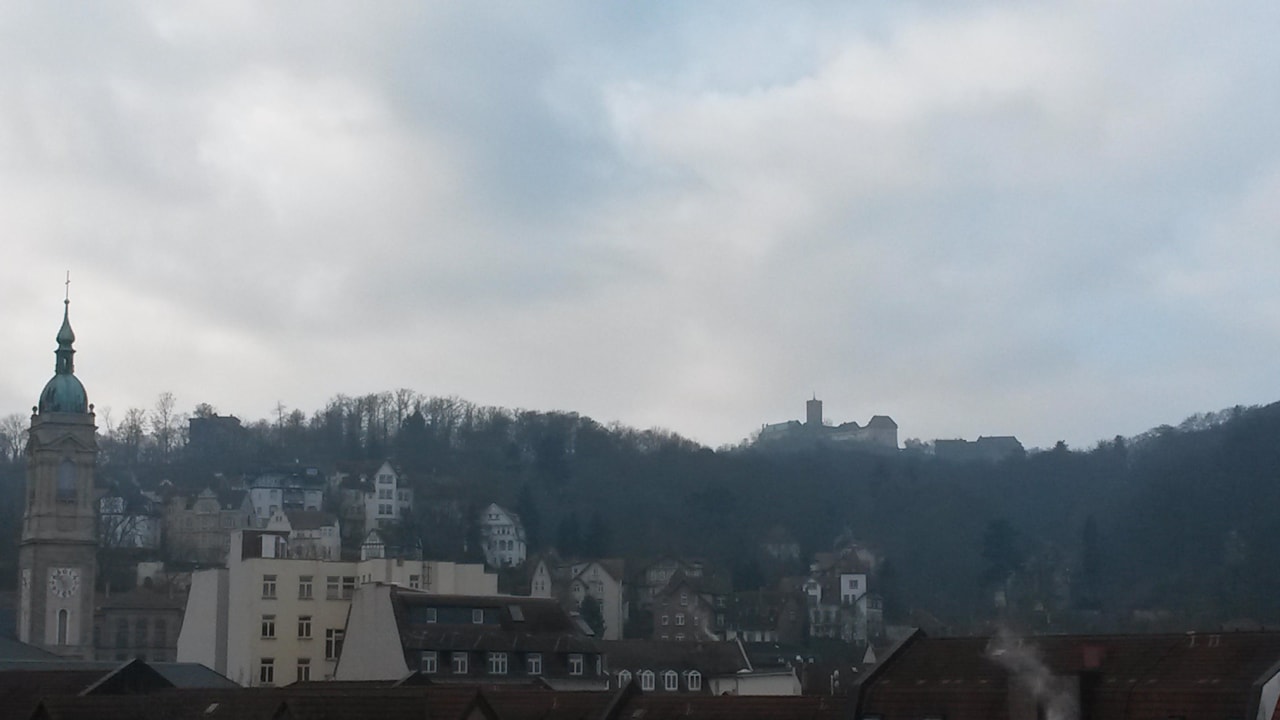 Blick auf die Wartburg Göbel's Sophien Hotel
