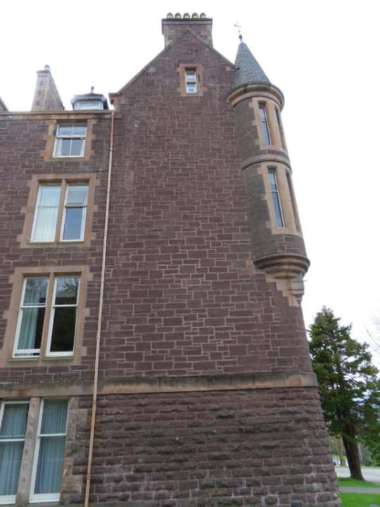 Unser Eckzimmer von außen Hotel Crieff Hydro
