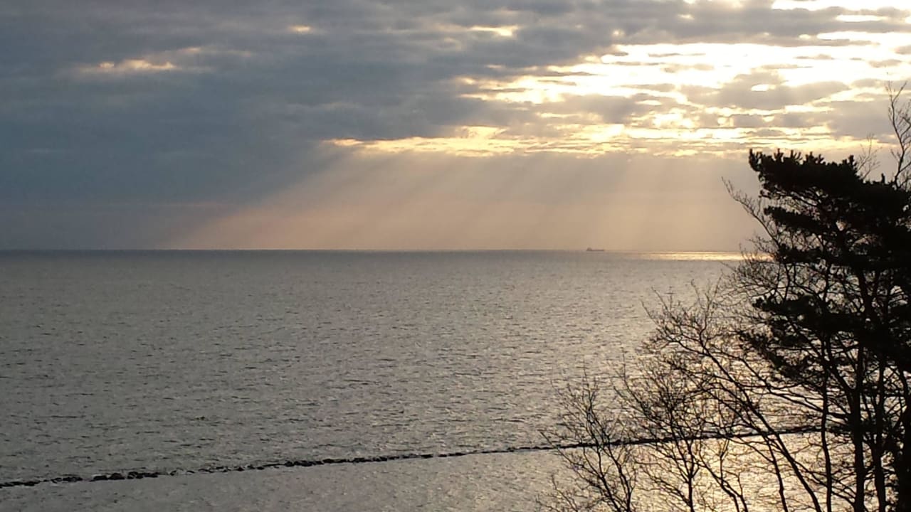 Ausblick am Morgen Hotel Kurhaus Sellin