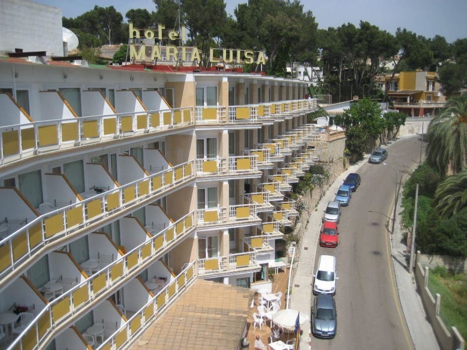 Hotelansicht vom Sonnendeck aus gesehen Tacande Portals