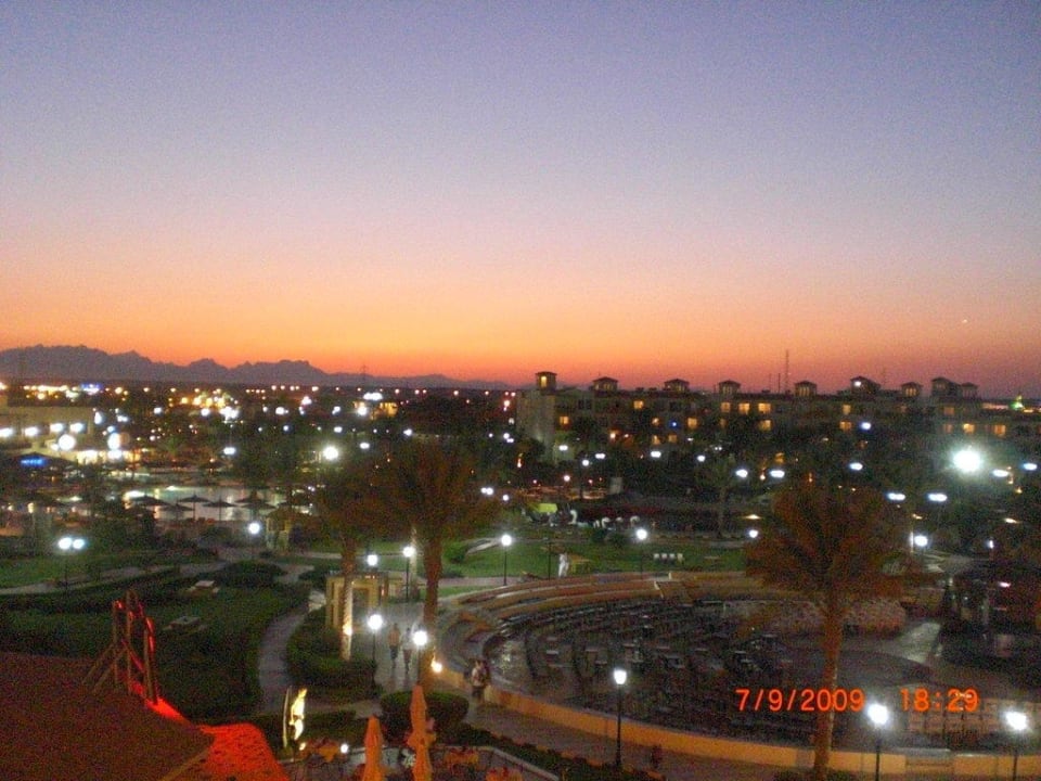 Schöner Sonnenuntergang vom Balkon aus Pickalbatros Dana Beach Resort - Hurghada