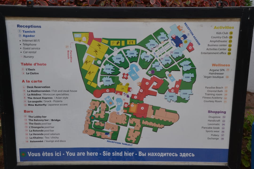 Plánek hotelu Club El Pueblo Tamlelt