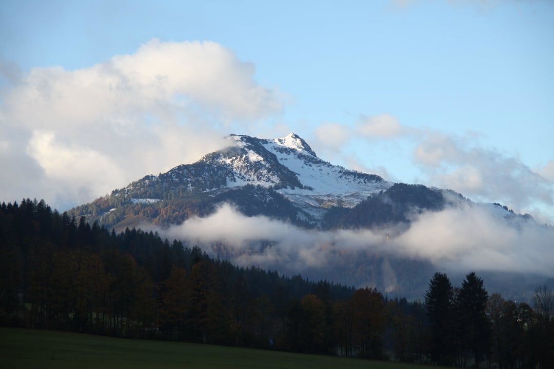 Morgens vom Balkon des Hotels KitzSpitz Hotel Kitzspitz