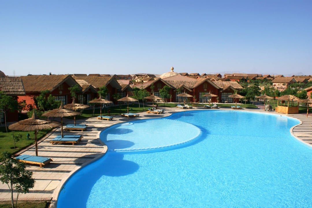 Pool unterhalb des Zimmer 5267 Pickalbatros Jungle Aqua Park Resort - Neverland Hurghada