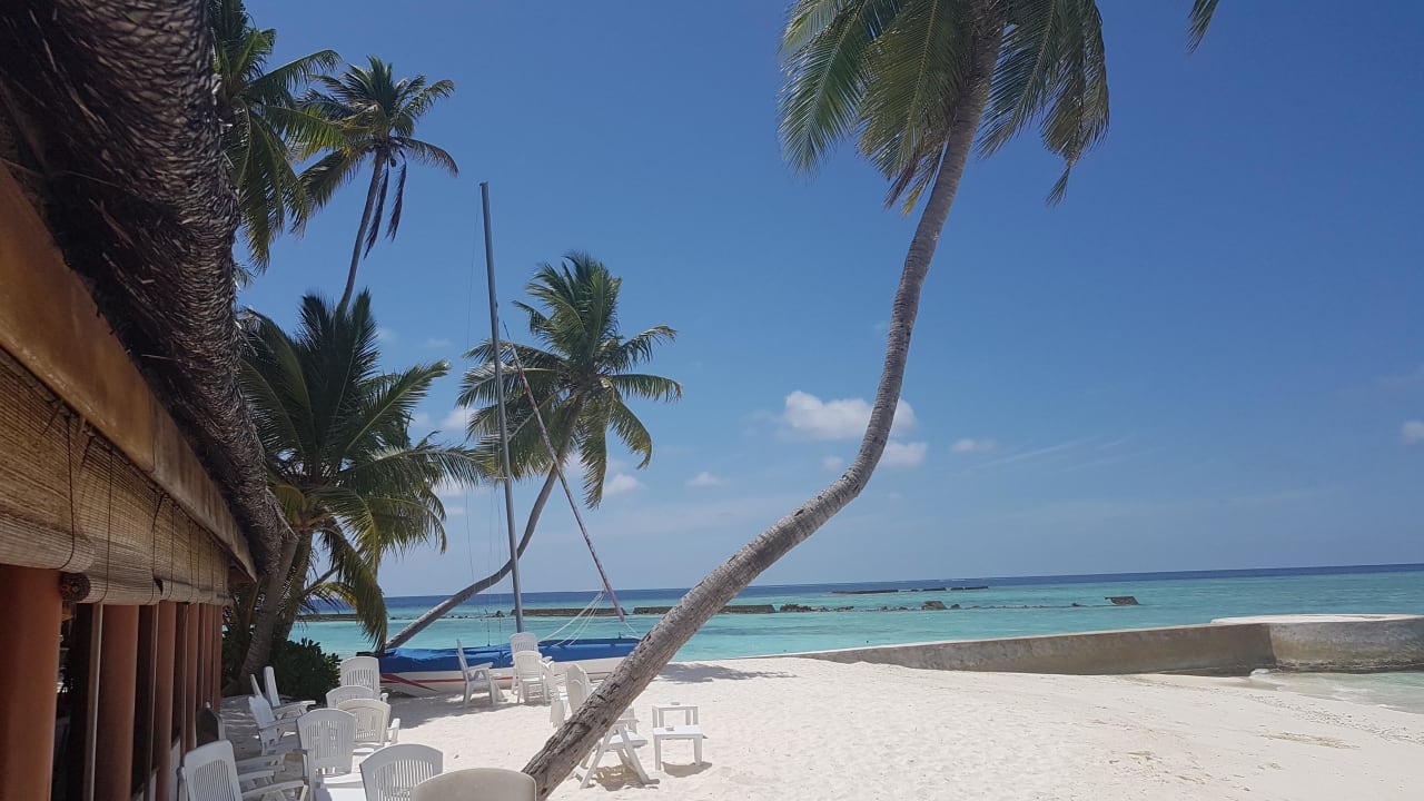 Strand bei der Bar Fihalhohi Maldives