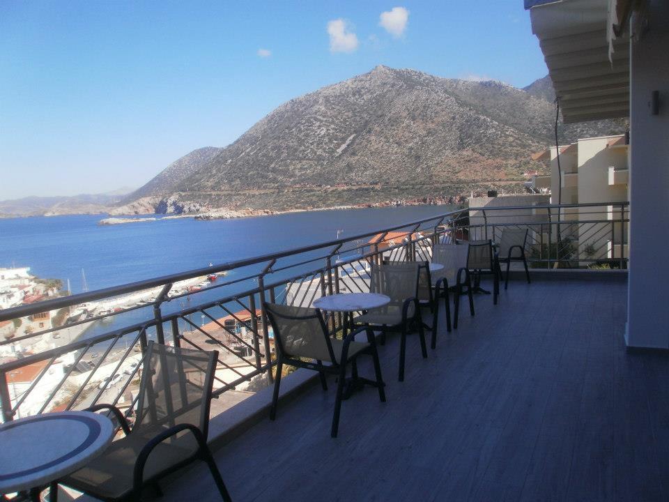 Super Ausblick vom Restaurant Apartments Athina