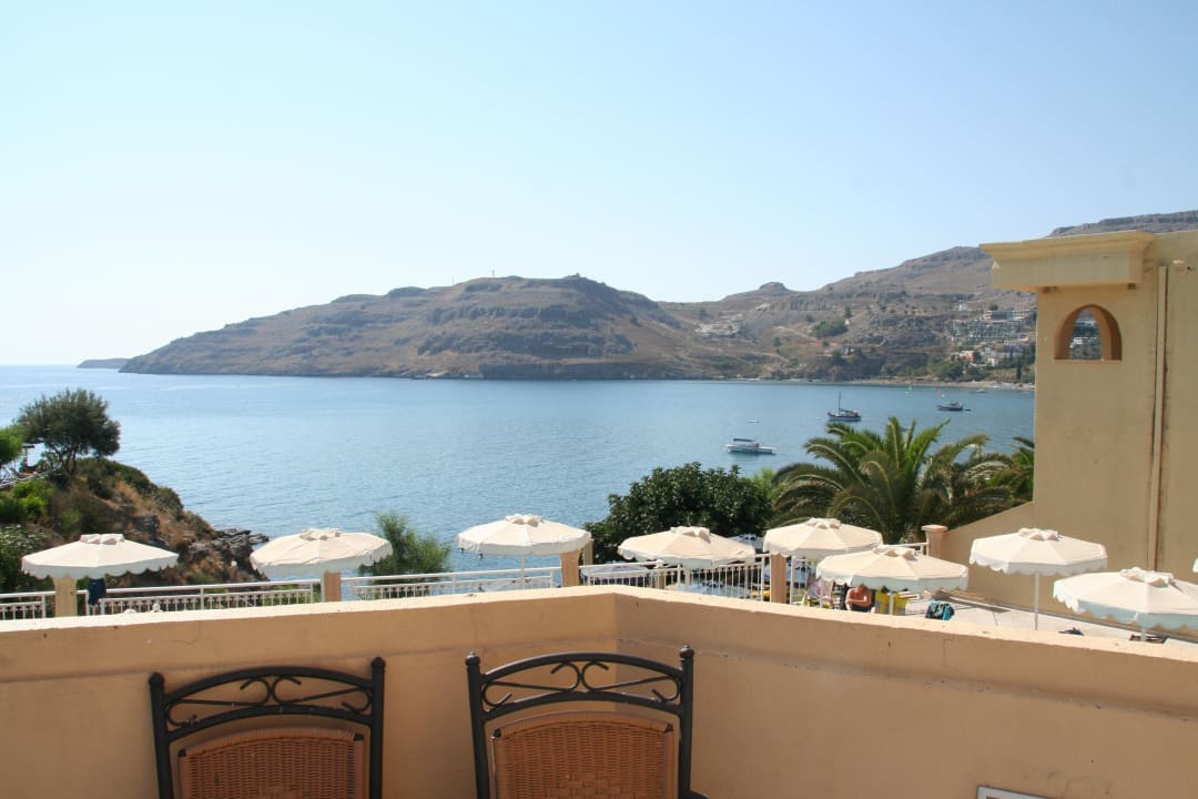 Widok na zatokę z hotelu Lindos Royal Resort