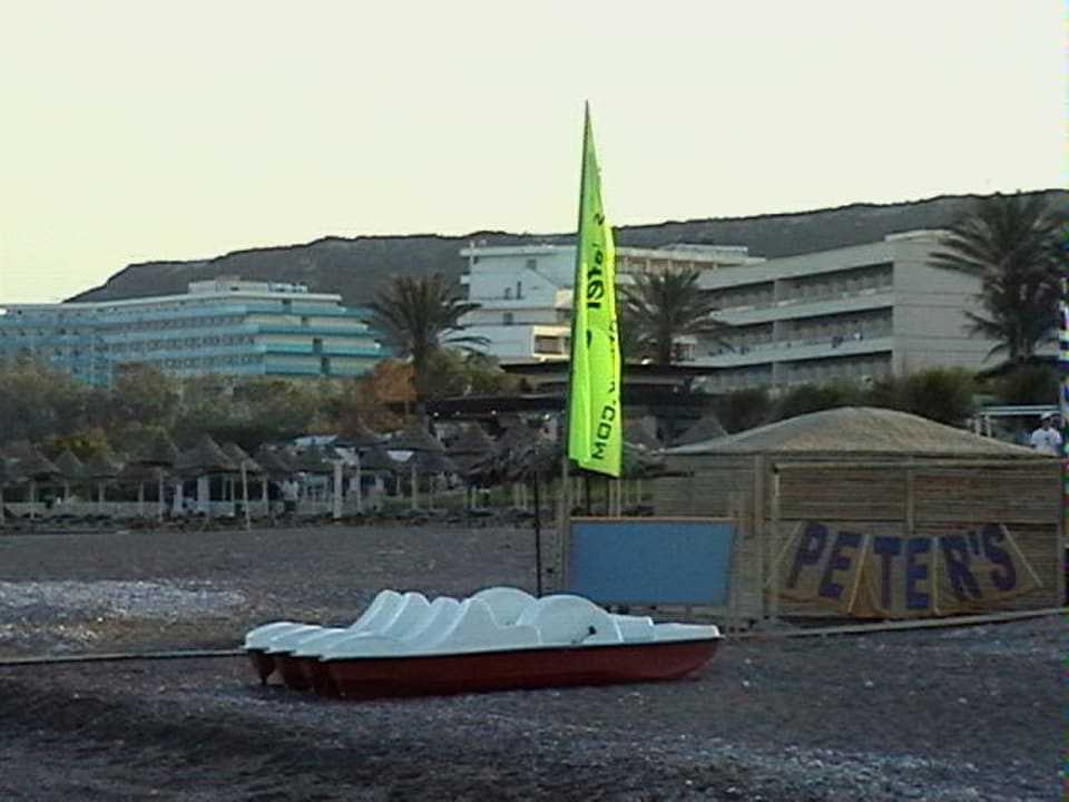 Der Stand beim Sonnenuntergang Esperides Beach Resort