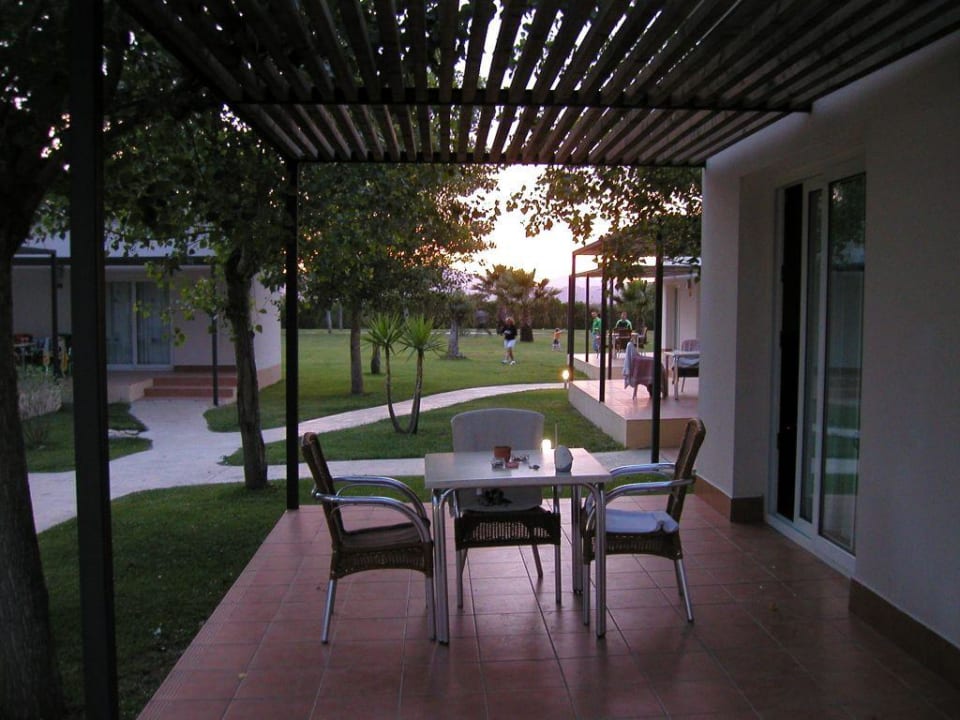 Terrasse von Bungalow 172 Valentin Playa de Muro
