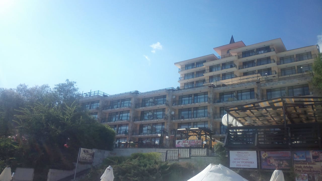 Vom Strand aus gesehen Hotel Tiva del Mar Beach