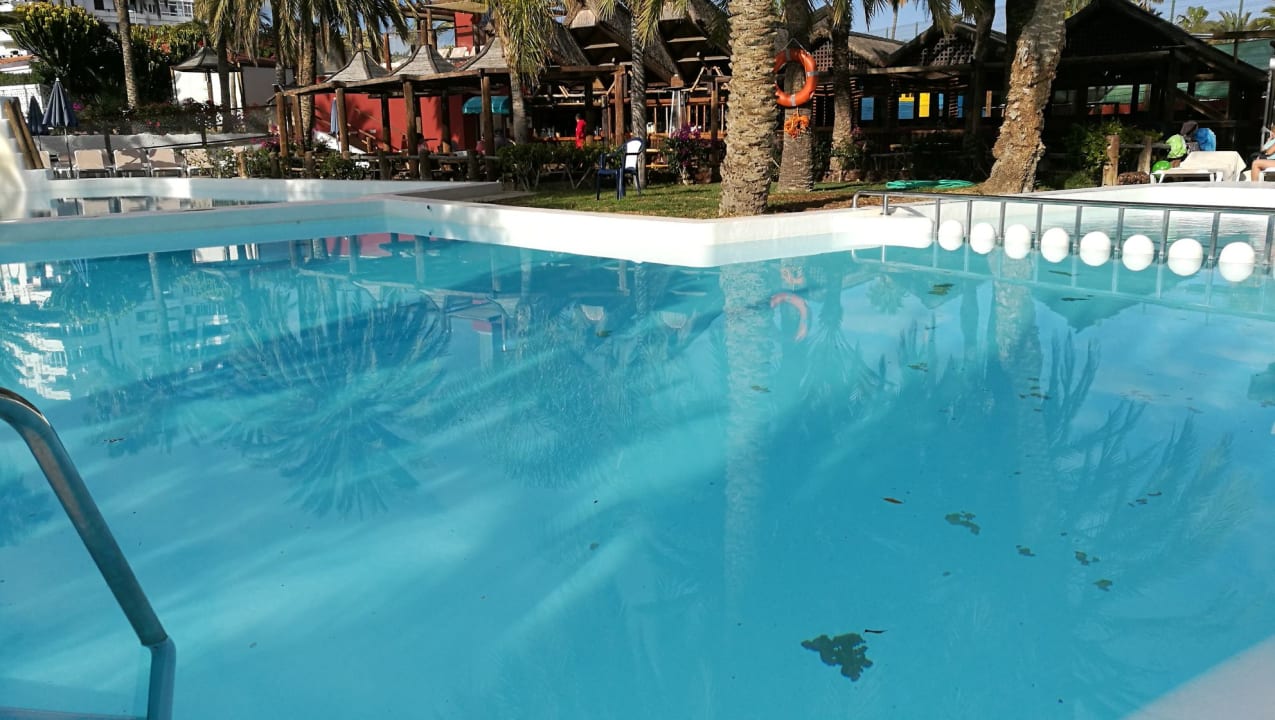 Fehlstellen in der Farbbeschichtung des Pools HL Miraflor Suites Hotel