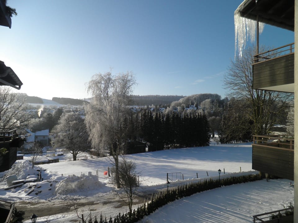Ausblick vom Balkon Landhotel Henkenhof Willingen