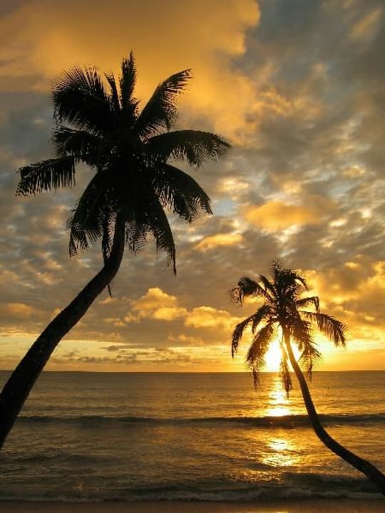 Anse Takamaka Sonnenuntergang Villa Chez Batista