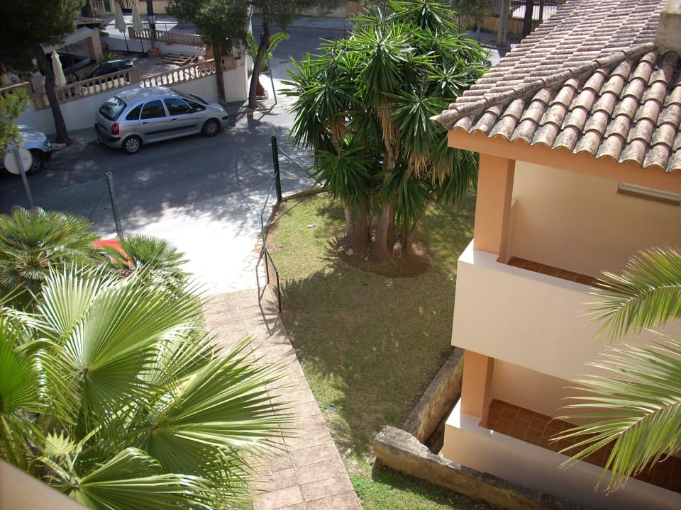 Von Block A 4 Etage blick zum Garten Valentin Somni Hotel & Suites