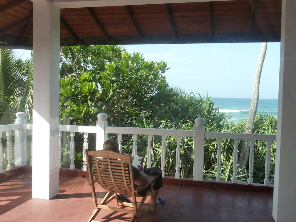 Oberer Stock,Terrasse vorm Panoramazimmer Hotel Haus am Meer Wilde Ananas