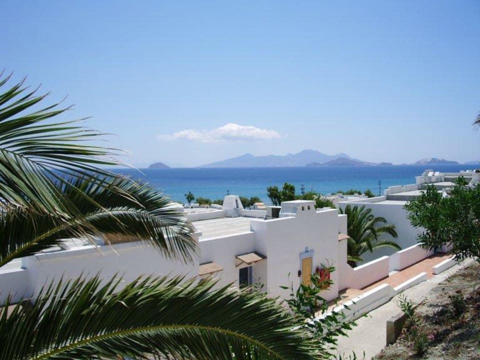 Aussicht vom Balkon Lagas Aegean Village
