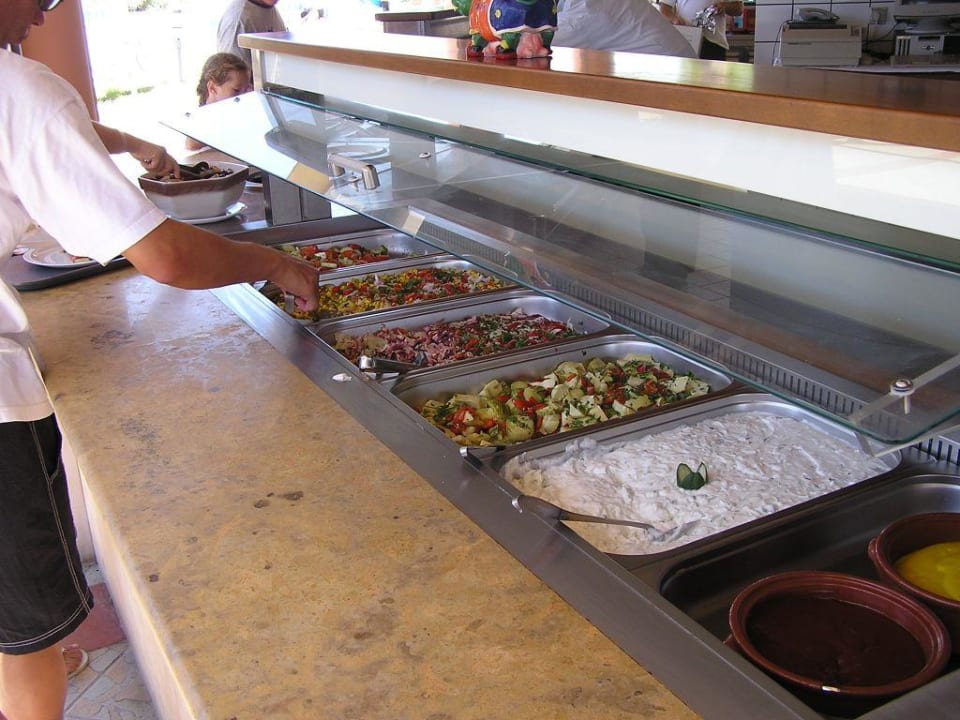 Vorspeisebuffet an der Strandbar Lindos Princess Beach Resort & Spa