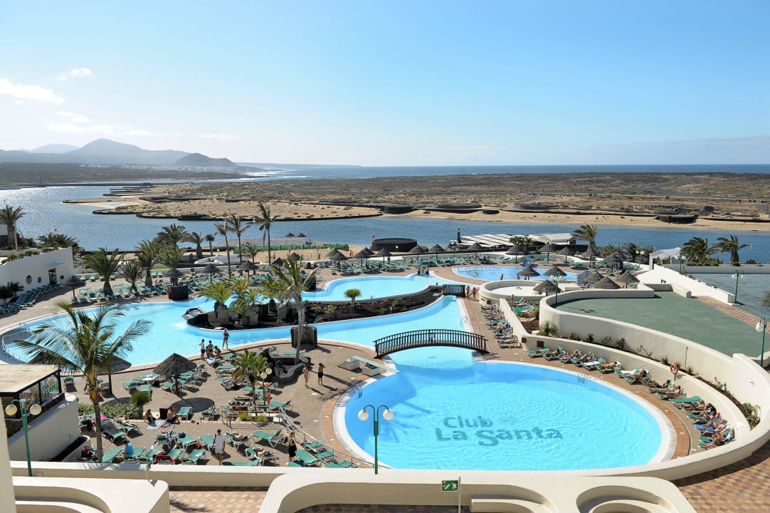 Freizeitbecken und Ausblick Club La Santa