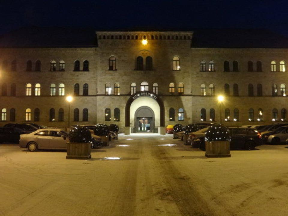 Der schöne Hoteleingang Schlosshotel Blankenburg