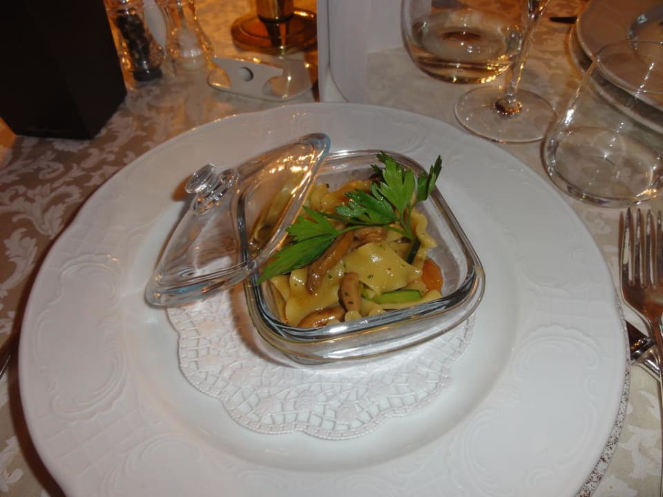 Maltagliati con porcini Hotel Monika – great place to be (Im Umbau/Renovierung)