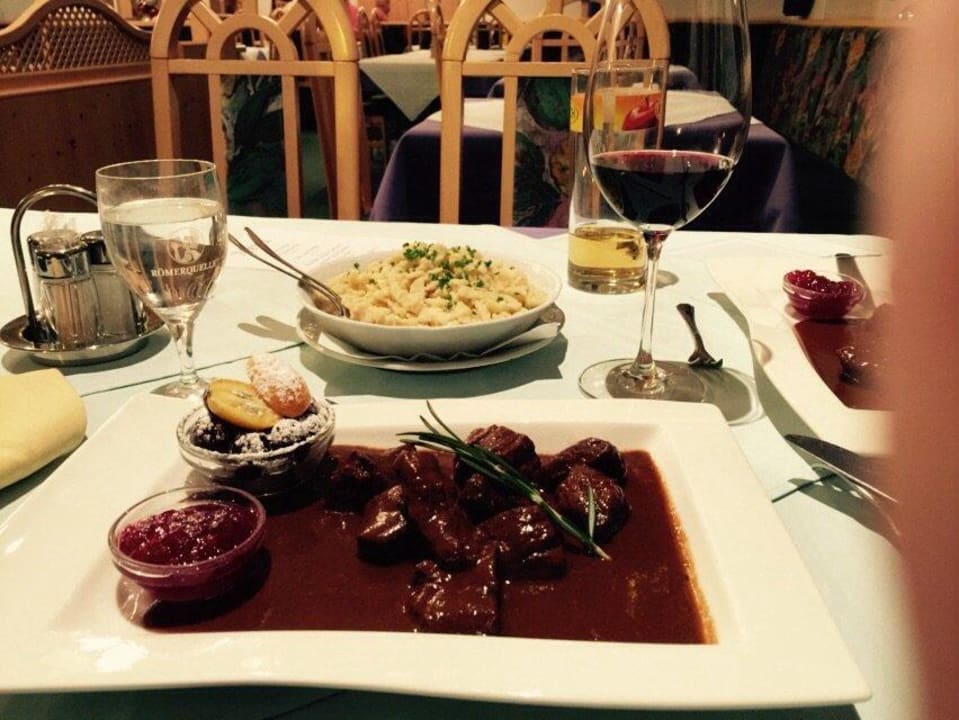 Hirschgulasch a la Alpina Hotel Alpina