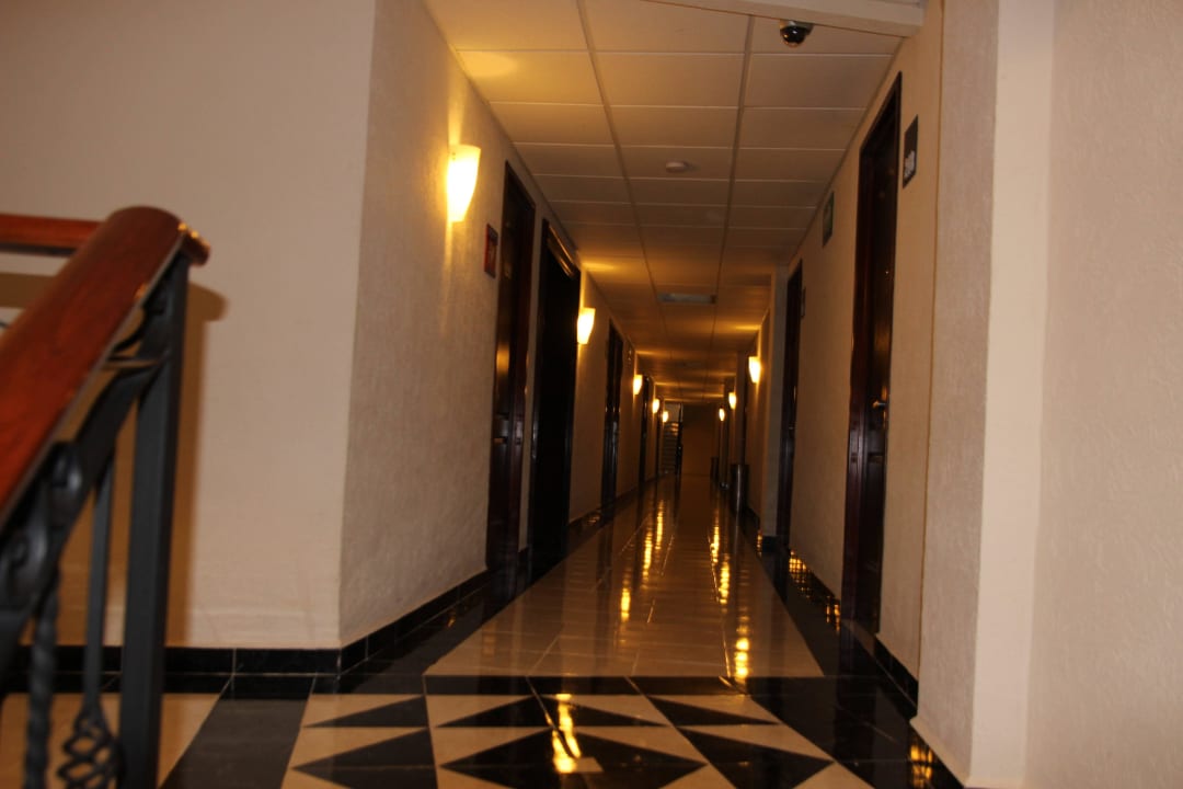 Gang zu den Zimmern Hotel Plaza Campeche