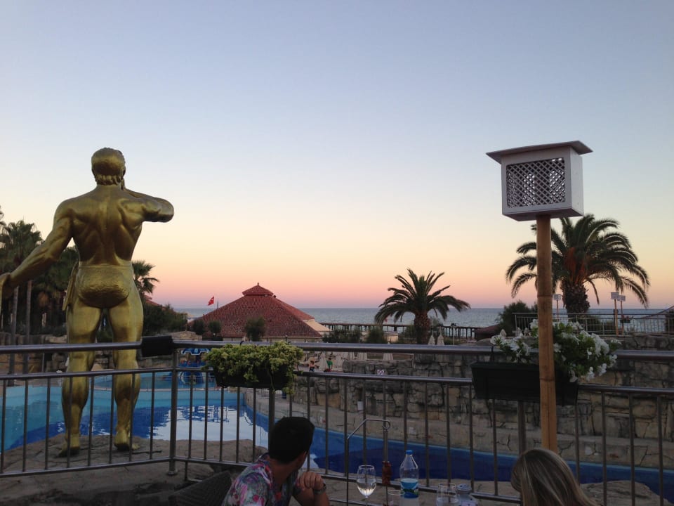 Blick vom Restaurant aufs Meer Monachus Family Resort Sorgun