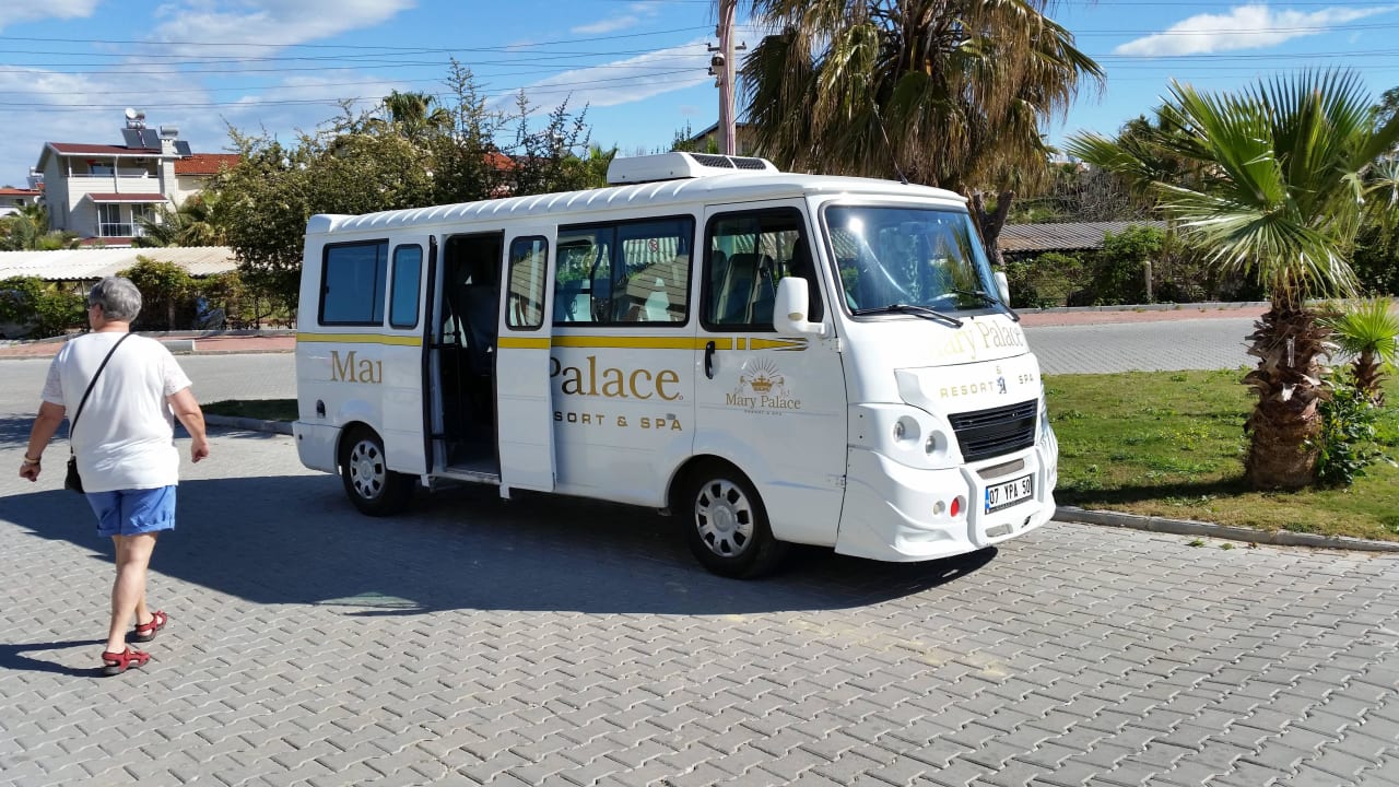 Shuttle zum Strand Mary Hotel Side