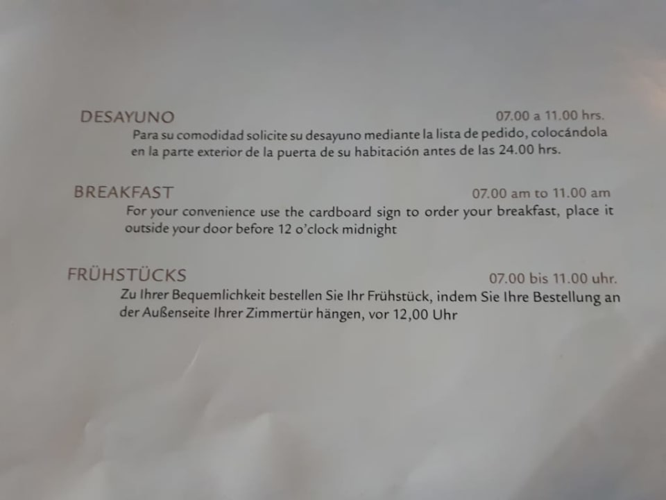 Usługi Hotel Riu Palace Macao - Adults only