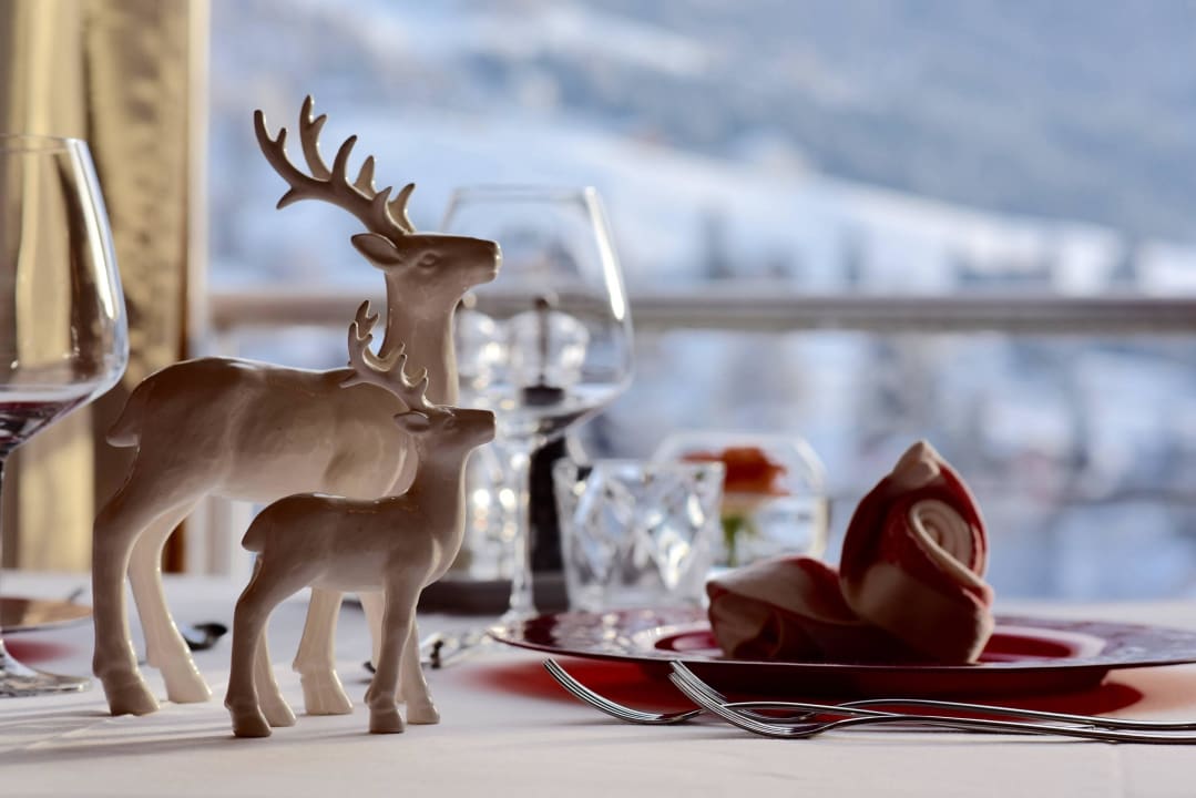 Blick von unserem Restaurant  Hotel La Majun