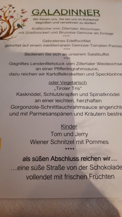 Gastro Hotel Kohlerhof