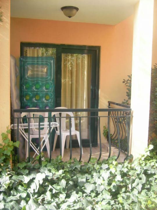 Unser Balkon im Paterre Miramare Queen Hotel