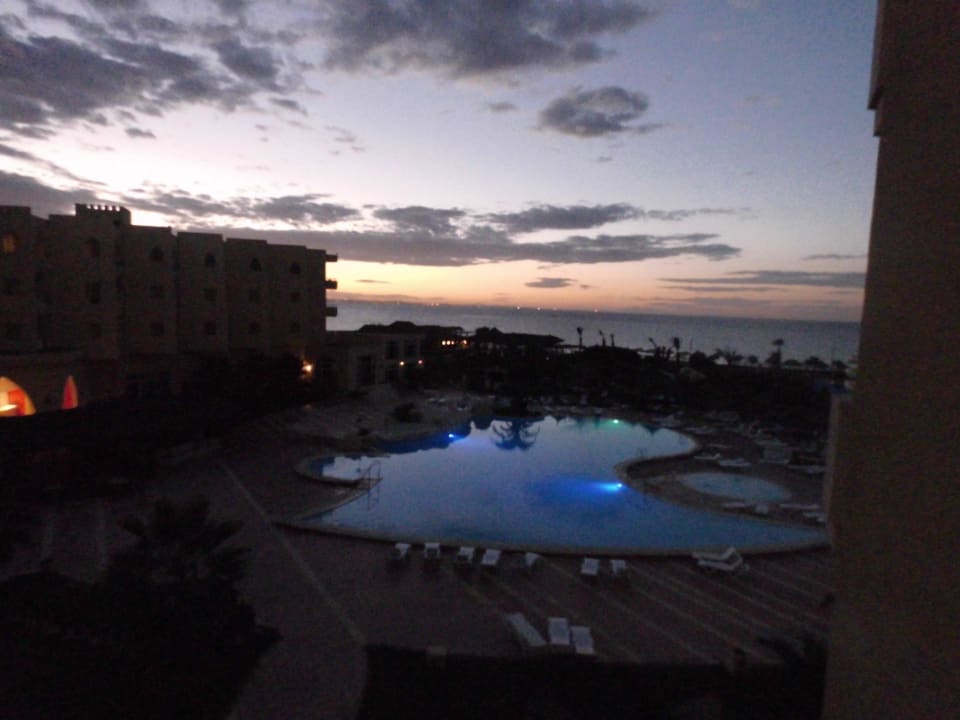 Abends vom Balkon Skanes Serail Aquapark