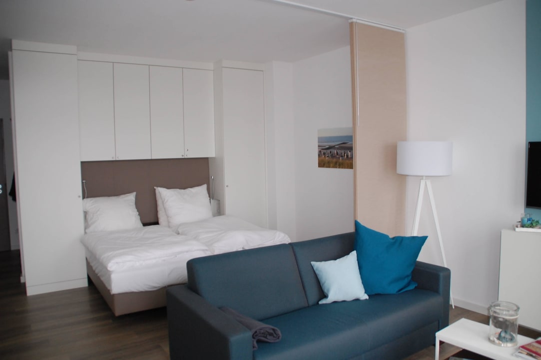 Schlaf-/Wohnbereich Upstalsboom Aparthotel Anna Düne